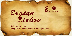 Bogdan Miokov vizit kartica